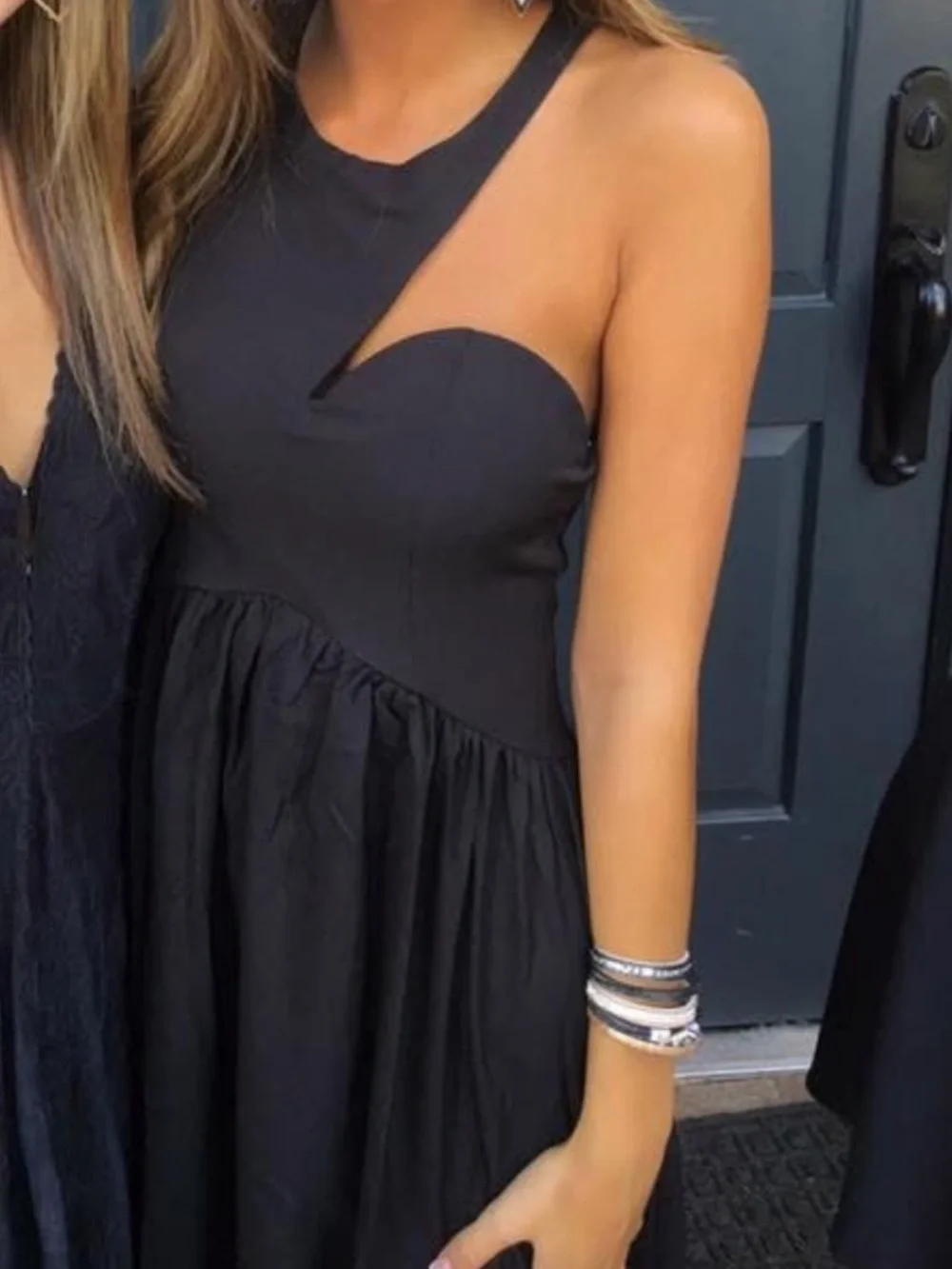 Xenia Boutique Black Cutout Party Dress - Picture 2 of 5